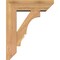 Ekena Millwork Balboa Slat Smooth Bracket w/ Offset Brace, Western Red Cedar, 5 1/2"W x 16"D x 20"H BKT0604X16X20BOA06SWR - alternate 2